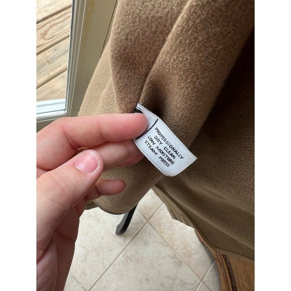 Vintage London Fog Brown Tan Double breasted Lined Trench coat with belt - Picture 5 of 14